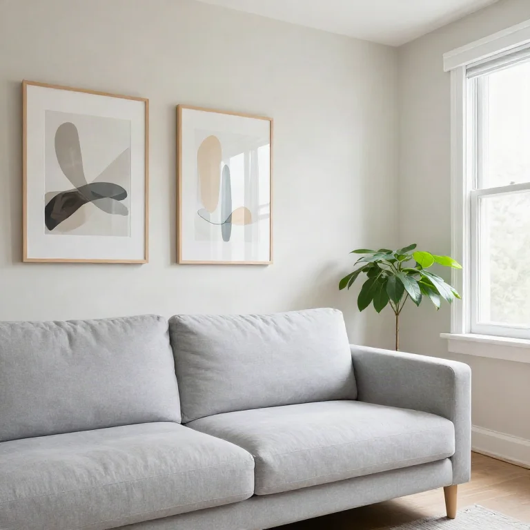 Freshly painted living room